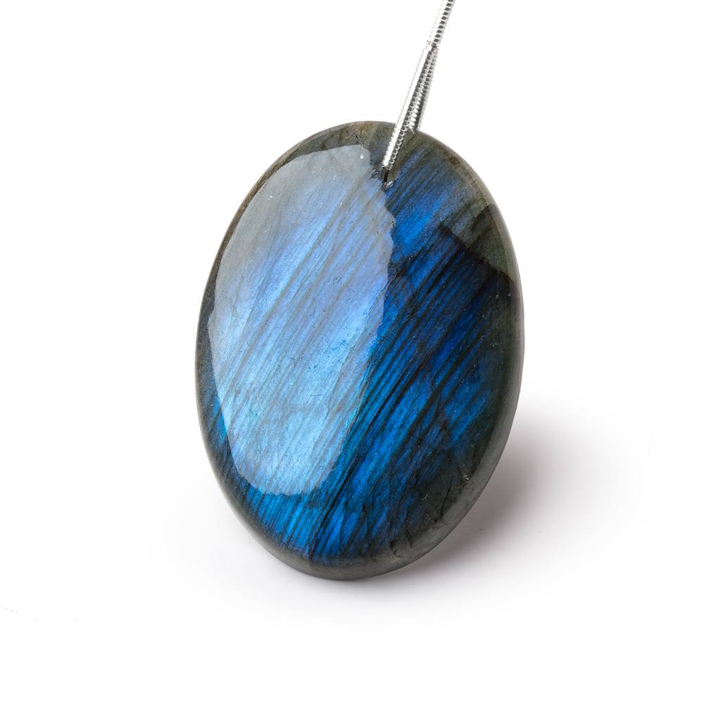 43x30x7.5mm Labradorite Plain Oval Pendant 1 AAA Focal - Beadsofcambay.com