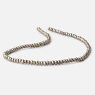 4-5mm Irish Greens Off Round 2.5mm Large Hole Pearls 15 inch 120 Beads - BeadsofCambay.com