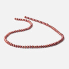 5x4mm Cinnamon Side Drilled Off Round Freshwater Pearl Beads 16 inch 96 pieces - BeadsofCambay.com