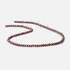 4.5x4mm Walnut Brown Side Drilled Off Round Freshwater Pearls 16 inch 110 pieces - BeadsofCambay.com