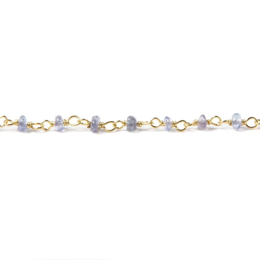 Tanzanite hand wrapped chain