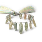 10x5-21x7mm Green Sapphire Faceted Marquise Beads 5.5 inch 16 pieces - BeadsofCambay.com