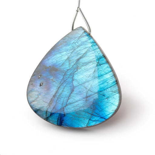 44x41x7.5mm Labradorite Plain Heart Pendant 1 AAA Focal - Beadsofcambay.com