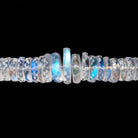 4.5-10.5mm Rainbow Moonstone Faceted Heshi Beads 12 inch 147 pieces AAA - Beadsofcambay.com