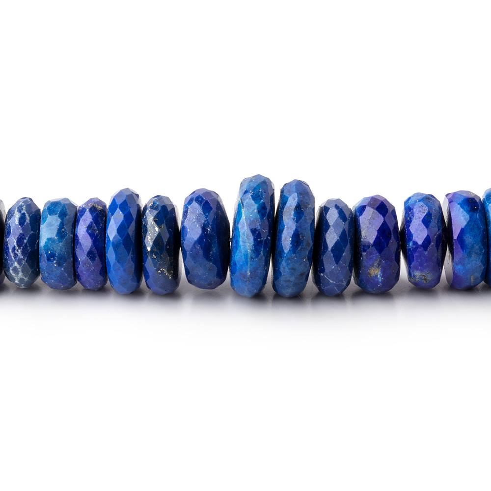 4.5-10mm Lapis Lazuli Faceted Heshi Beads 16 inch 152 pieces - Beadsofcambay.com