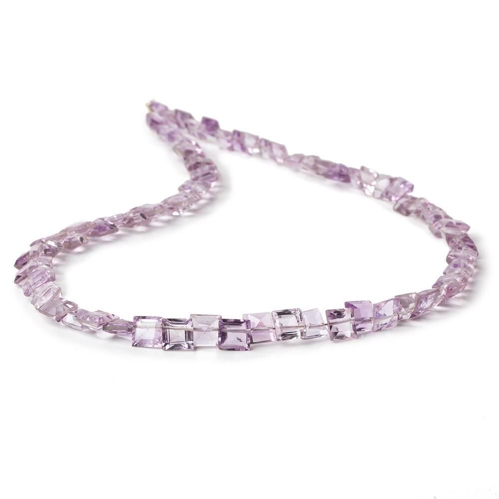 4.5-5mm Amethyst pavilion faceted Emerald Cut Beads 13 inch 80 pieces - Beadsofcambay.com