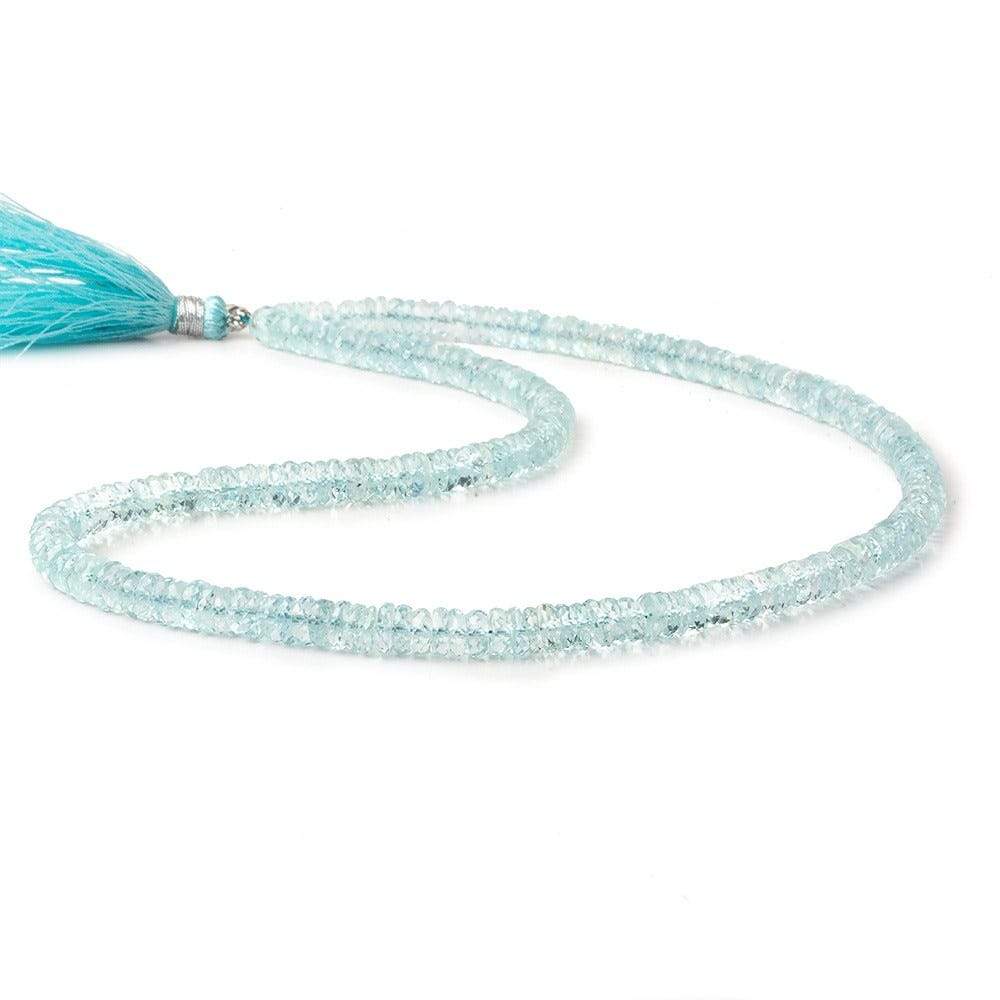 4.5-5mm Aquamarine Heshi Beads 15 inch 235 beads AAA - Beadsofcambay.com