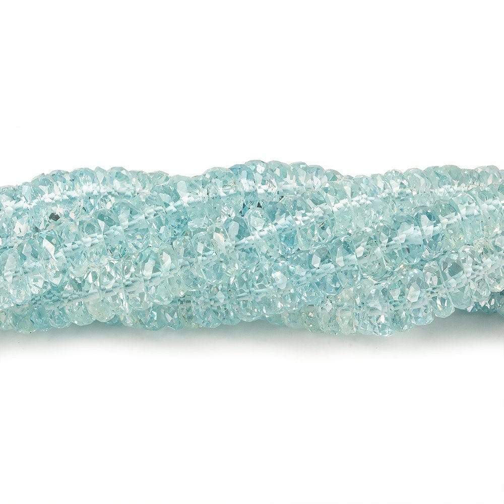 4.5-5mm Aquamarine Heshi Beads 15 inch 235 beads AAA - Beadsofcambay.com