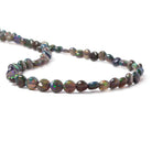 4.5-5mm Blue Ethiopian Opal Plain Coin Beads 18 inch 90 pieces AA - Beadsofcambay.com