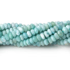 4.5-5mm Larimar Faceted rondelle beads 13 inch 110 pieces A - Beadsofcambay.com