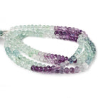 4.5-5mm Mint & Purple Fluorite micro faceted rondelles 16 inch 102 beads AAA - Beadsofcambay.com