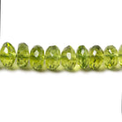 4.5-5mm Peridot Faceted Rondelle Beads 16 inch 116 pieces - Beadsofcambay.com