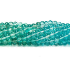 4.5-5mm Poolwater Blue Apatite plain rondelle beads 13 inch 103 pieces - Beadsofcambay.com