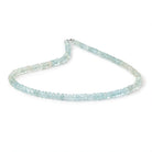 4.5-5mm Shaded Aquamarine Plain Rondelle Beads 14 inch 126 pieces - Beadsofcambay.com