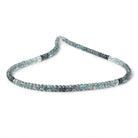 4.5-5mm Shaded Moss Aquamarine Faceted Rondelle Beads 16 inch 136 pieces AAA - Beadsofcambay.com