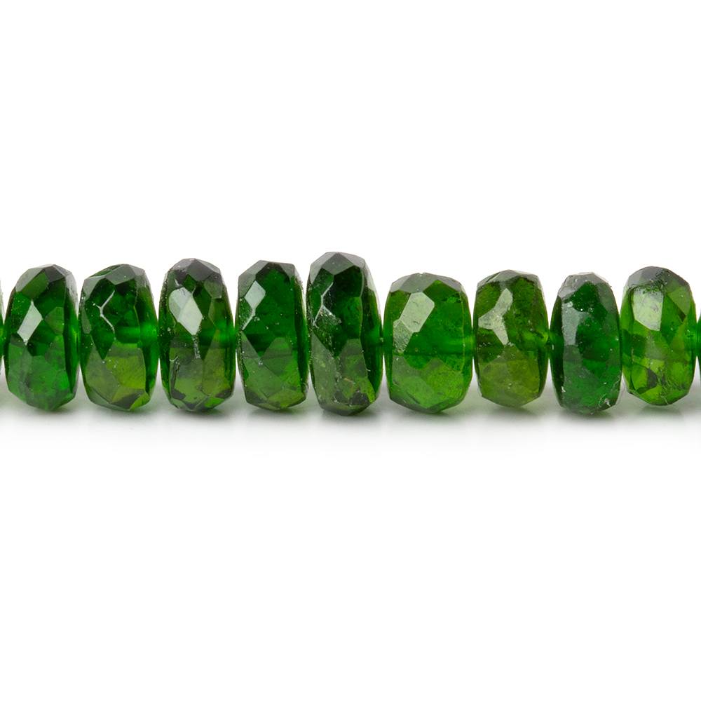 4.5-6.5mm Chrome Diopside Faceted Rondelles 18 inch 167 Beads AA - Beadsofcambay.com