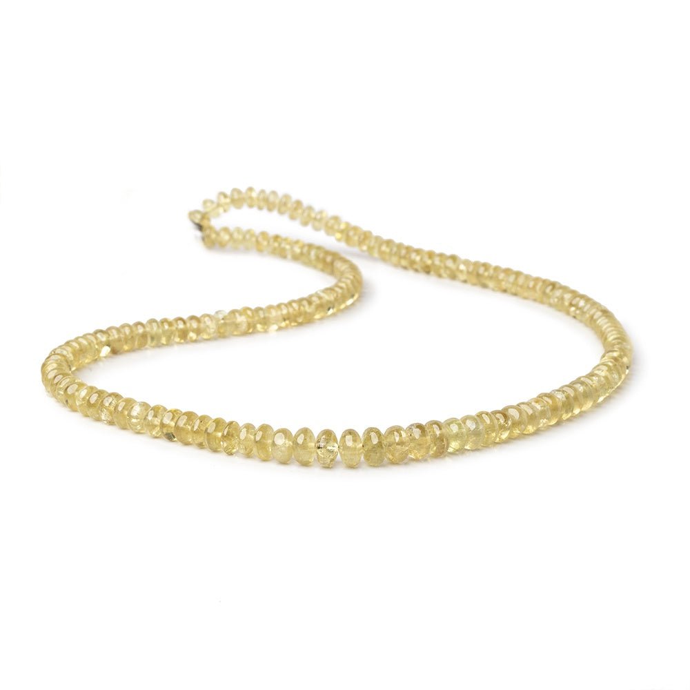 4.5-6.5mm Grossular Garnet Plain Rondelle Beads 16 inch 136 pieces AA - Beadsofcambay.com
