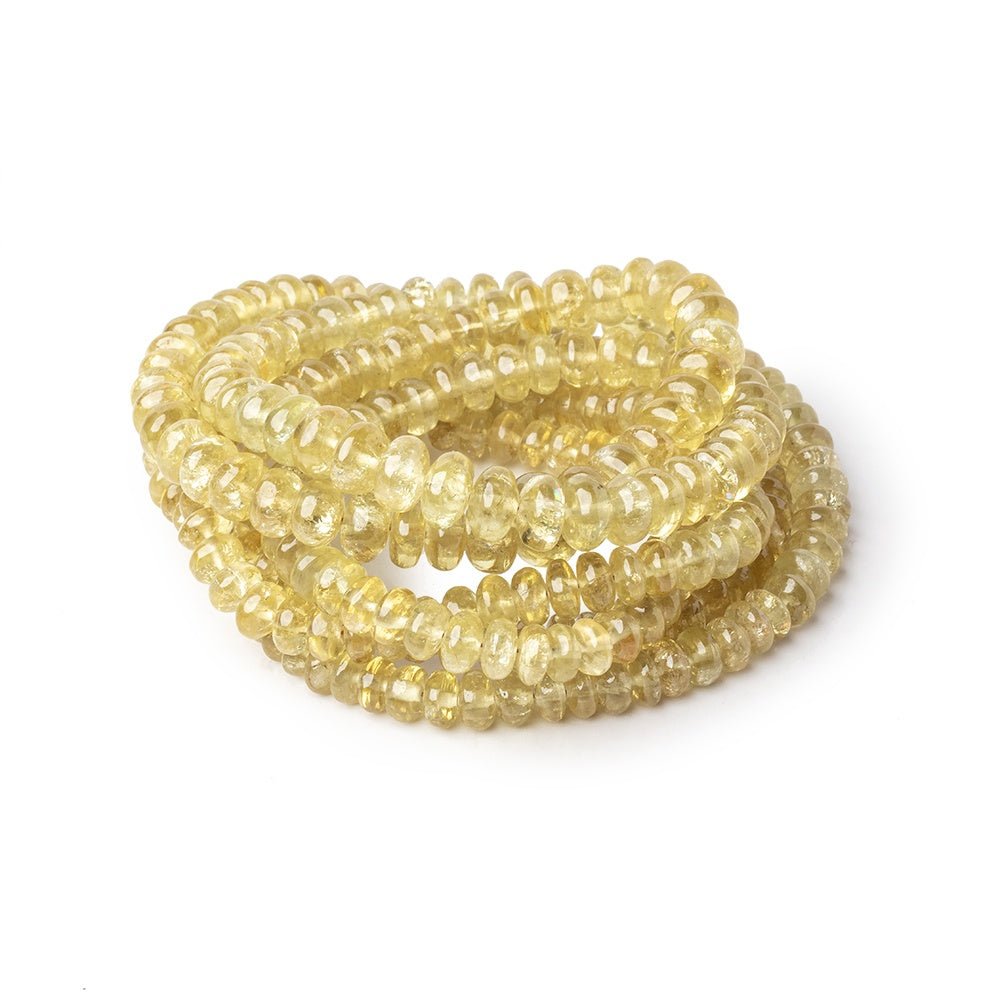 4.5-6.5mm Grossular Garnet Plain Rondelle Beads 16 inch 136 pieces AA - Beadsofcambay.com