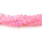 4.5-6.5mm Pink Ethiopian Opal Faceted Rondelle Beads 16 inch 136 pieces AA - Beadsofcambay.com
