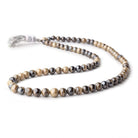 4.5-6.5mm Schalenblende Plain Round Beads 16 inch 81 pieces AA rare - Beadsofcambay.com