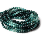 4.5-6mm Grandidierite plain round beads 18.5 inch 93 beads AA grade - Beadsofcambay.com