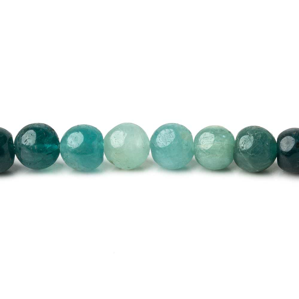 4.5-6mm Grandidierite plain round beads 18.5 inch 93 beads AA grade - Beadsofcambay.com