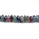 4.5-6mm Multi Gemstone German Faceted Rondelle beads 16 inch 160 pieces - Beadsofcambay.com