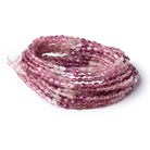 4.5-6mm Shaded Pink Tourmaline Plain Oval Beads 16 inch 81 pieces AA - Beadsofcambay.com