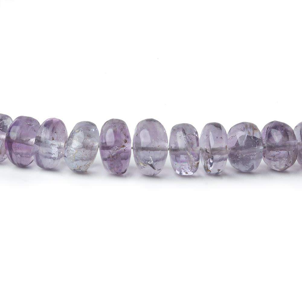 4.5-7.5mm Shaded Purple Fluorite plain rondelle beads 18 inch 130 pieces - Beadsofcambay.com