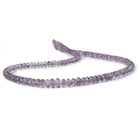 4.5-7.5mm Shaded Purple Fluorite plain rondelle beads 18 inch 130 pieces - Beadsofcambay.com