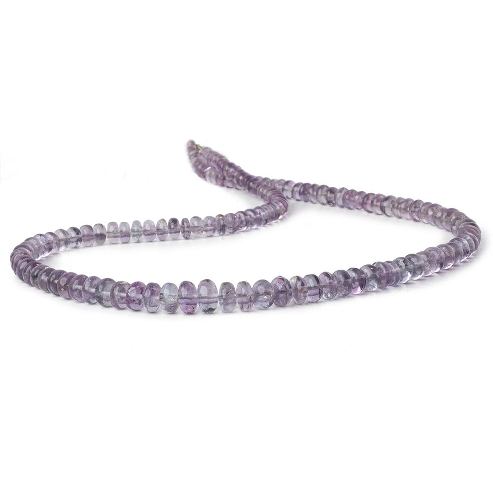 4.5-7.5mm Shaded Purple Fluorite plain rondelle beads 18 inch 130 pieces - Beadsofcambay.com