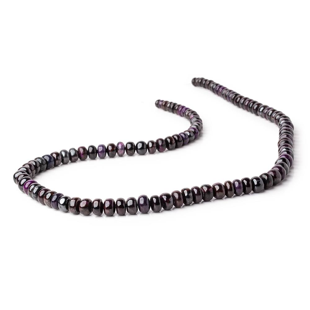 4.5-7.5mm Sugilite Plain Rondelle Beads 18 inch 103 pieces AA - Beadsofcambay.com