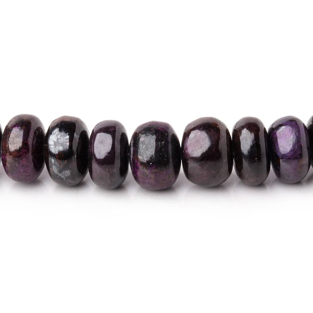 4.5-7.5mm Sugilite Plain Rondelle Beads 18 inch 103 pieces AA - Beadsofcambay.com