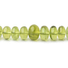 4.5-7mm Afghani Peridot Plain Rondelle Beads 16.5 inch 106 pieces AAA - Beadsofcambay.com