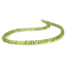 4.5-7mm Afghani Peridot Plain Rondelle Beads 16.5 inch 106 pieces AAA - Beadsofcambay.com