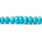 4.5-7mm Sleeping Beauty Turquoise Plain Rondelle Beads 16 inch 163 pieces AA - Beadsofcambay.com
