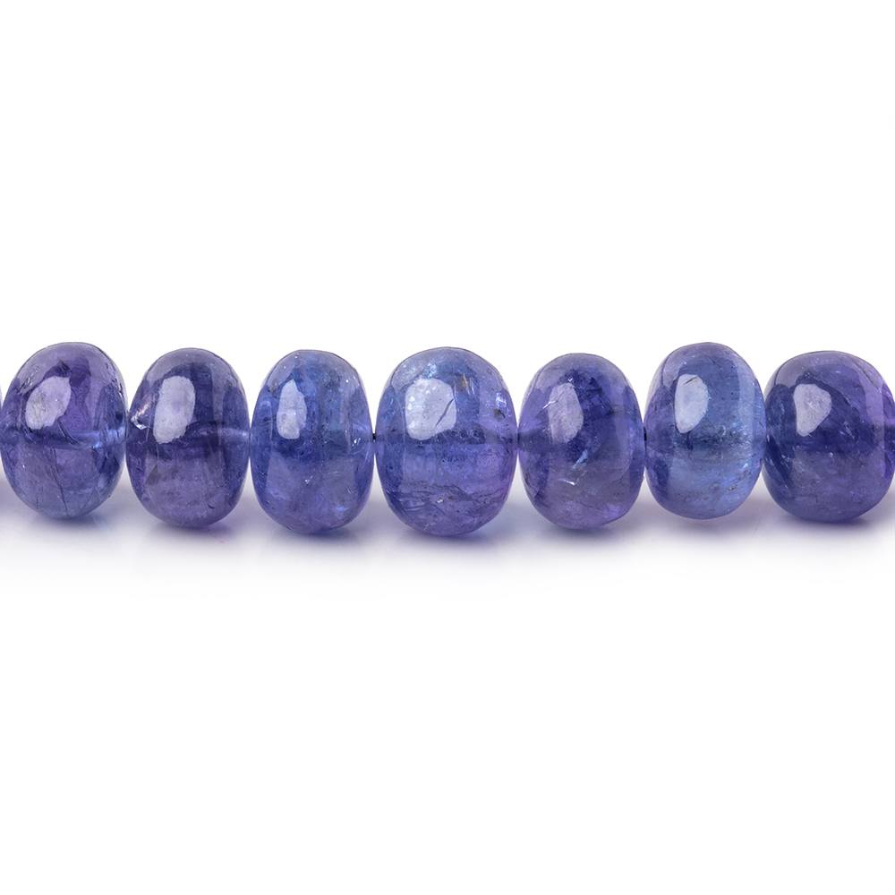 4.5-8.5mm Tanzanite Plain Rondelle Beads 16 inch 90 pieces AAA - Beadsofcambay.com