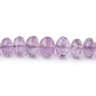 4.5-8mm Bolivian Amethyst Faceted Rondelle Beads 18 inch 112 pieces AA - Beadsofcambay.com