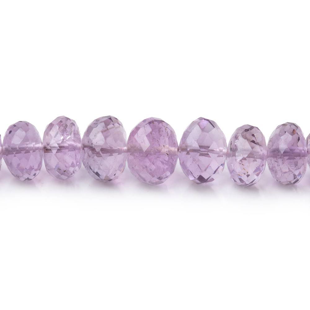 4.5-8mm Bolivian Amethyst Faceted Rondelle Beads 18 inch 112 pieces AA - Beadsofcambay.com