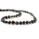 4.5- 8mm Green Tourmaline Straight Drill Heart 15.5 inch 56 pieces - Beadsofcambay.com