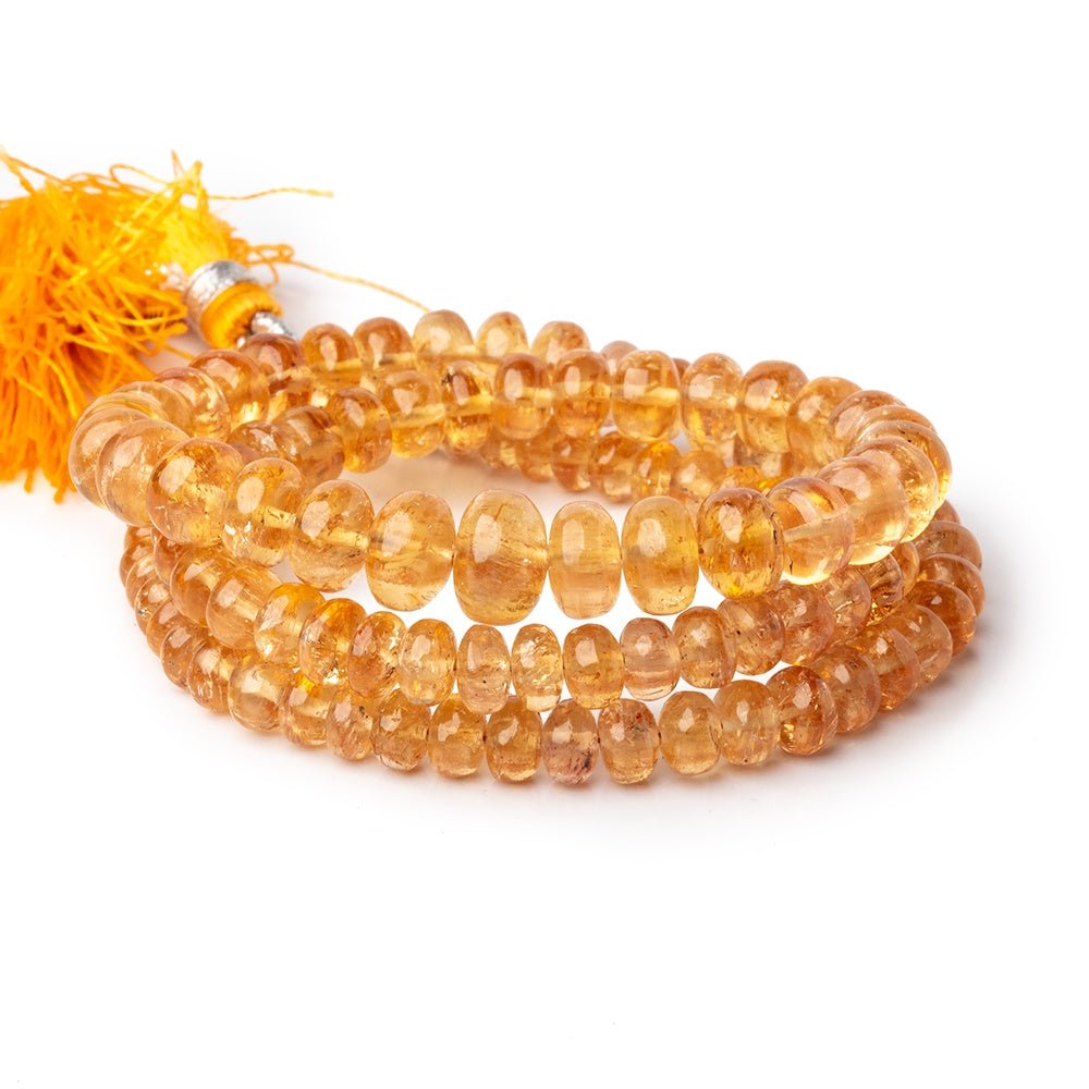 4.5-8mm Precious Topaz Plain Rondelle Beads 16 inch 112 pieces AA - Beadsofcambay.com