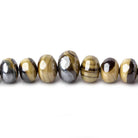 4.5-8mm Schalenblende plain rondelles 8 inch 47 beads AA rare - Beadsofcambay.com