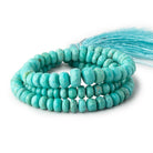 4.5-8mm Turquoise Faceted Rondelle Beads 16 inch 116 pieces A - Beadsofcambay.com