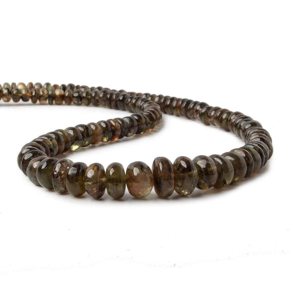 4.5-9mm Andalusite Beads Plain Rondelle 15 inch 115 pieces - Beadsofcambay.com
