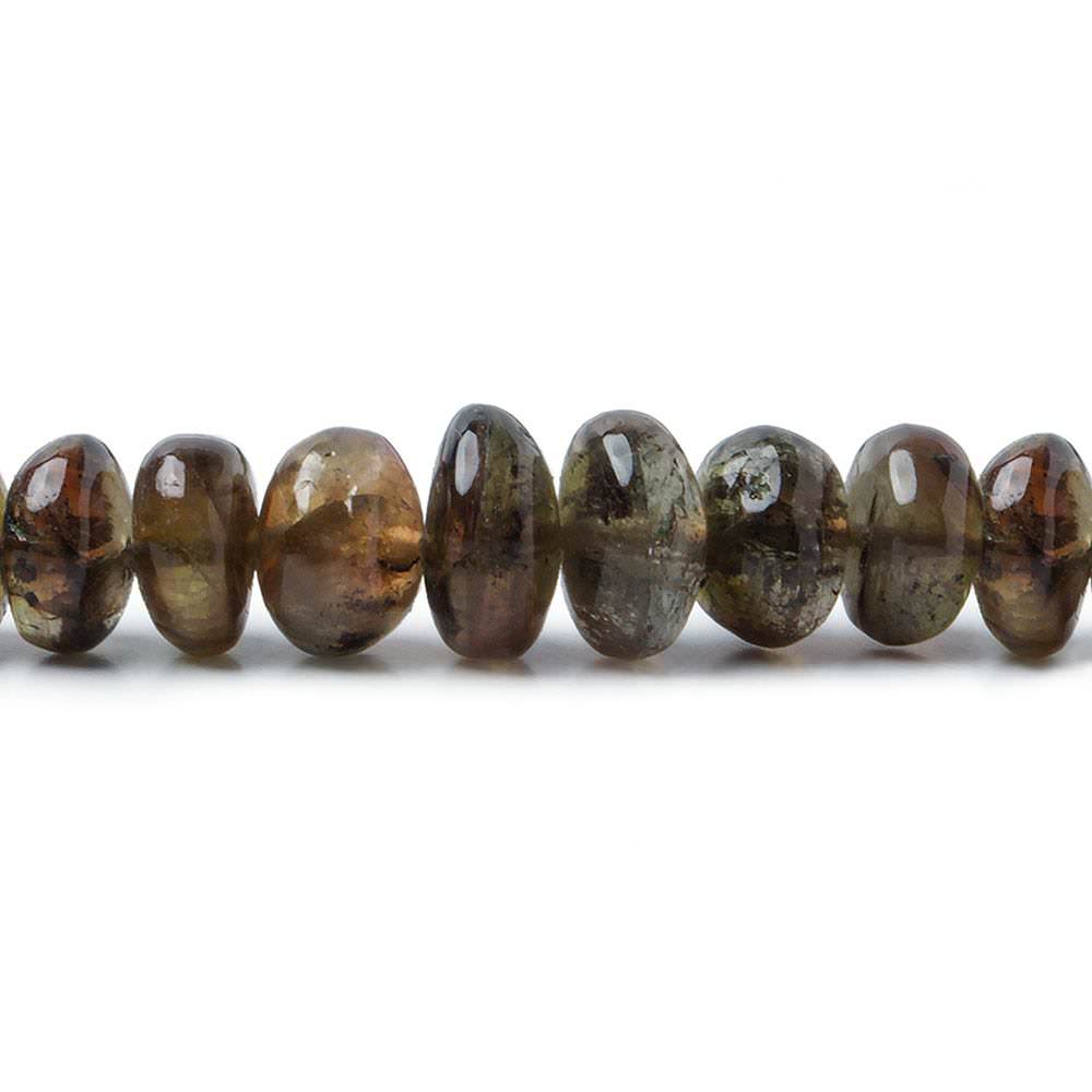 4.5-9mm Andalusite Beads Plain Rondelle 15 inch 115 pieces - Beadsofcambay.com