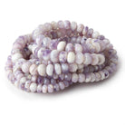 4.5mm - 8.5mm Morado Purple Opal faceted rondelles 18 inch 100 beads - Beadsofcambay.com