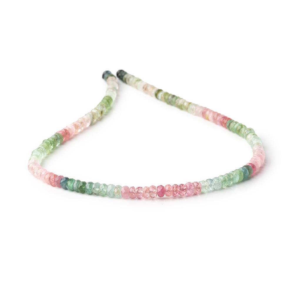 4.5mm Afghani Tourmaline Faceted Rondelle Beads 14 inch 133 pieces A view 2