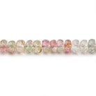 4.5mm Afghani Tourmaline Faceted Rondelle Beads 14 inch 136 pieces - Beadsofcambay.com