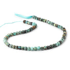4.5mm African Turquoise Micro Faceted Cube Beads 12 inch 68 pieces - Beadsofcambay.com