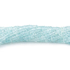 4.5mm Aquamarine Faceted Heshi Beads 15 inch 300 pieces AA - Beadsofcambay.com